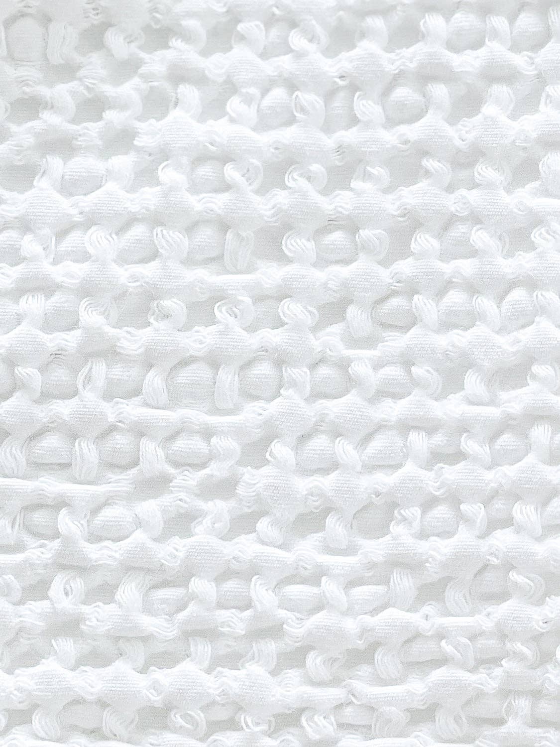 White Cotton Waffle Weave - 20x20
