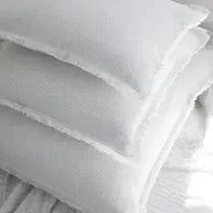 Grey & White Striped Linen - 20x20