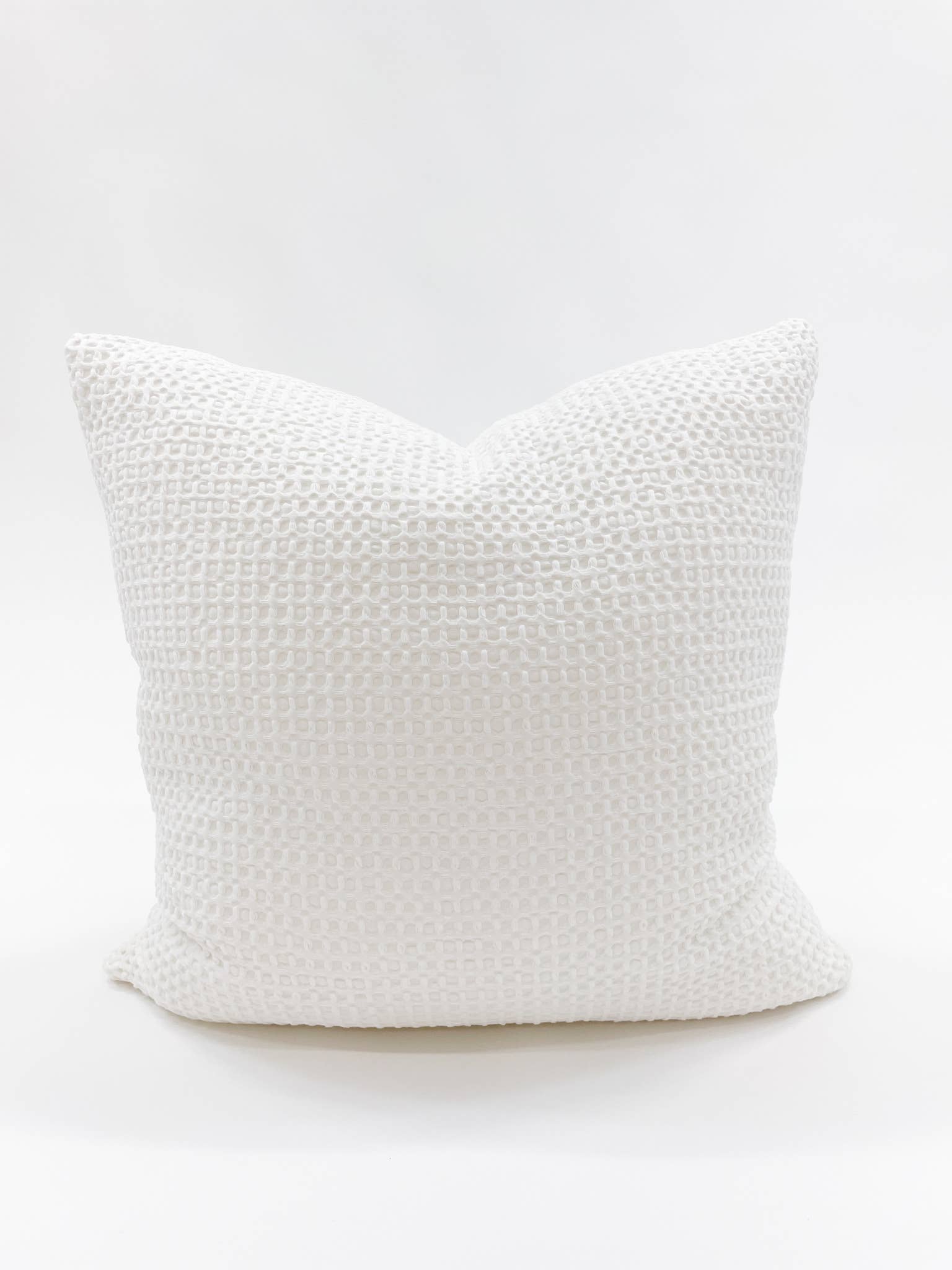 White Cotton Waffle Weave - 20x20