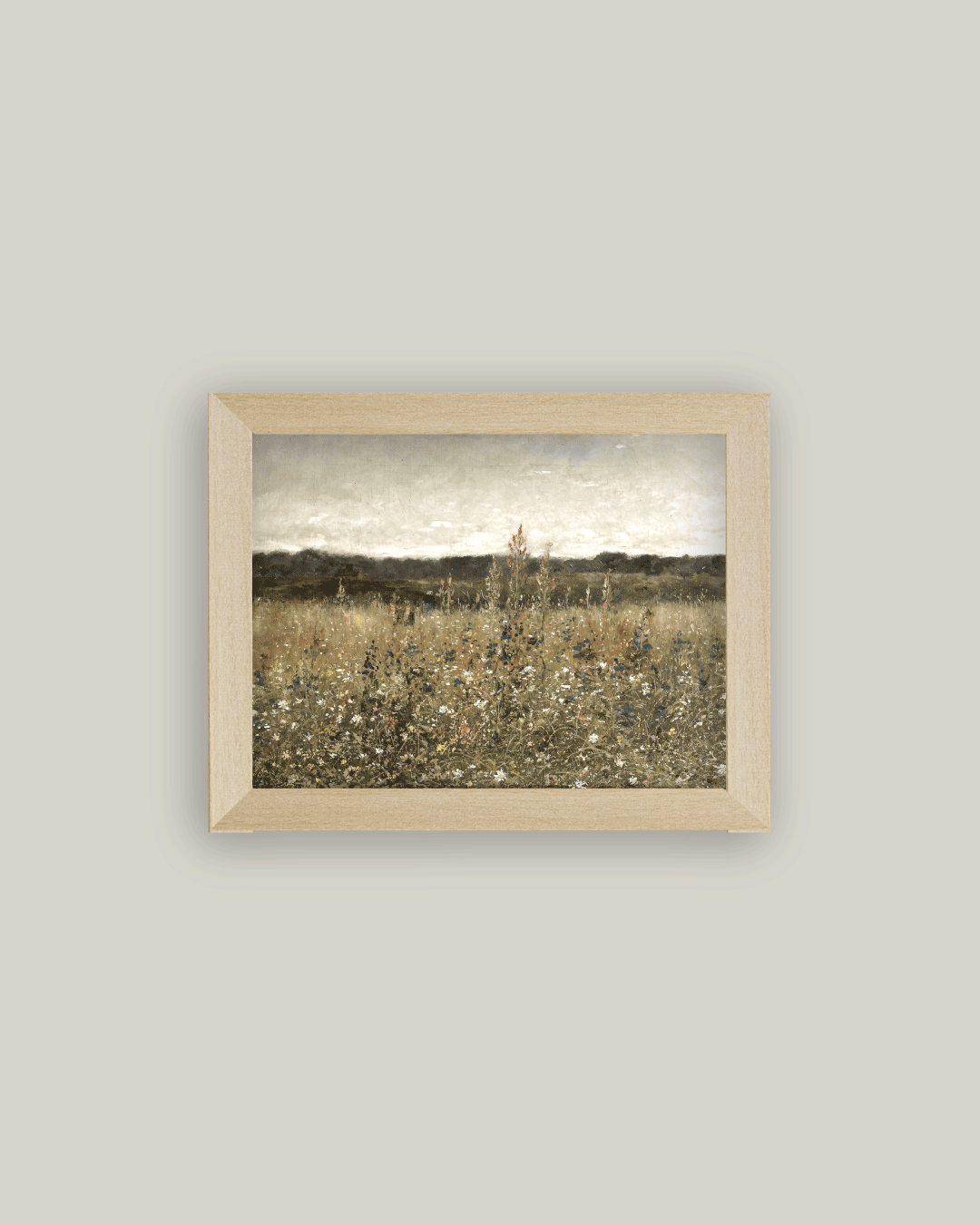 Wildflower Field Framed Antique Print