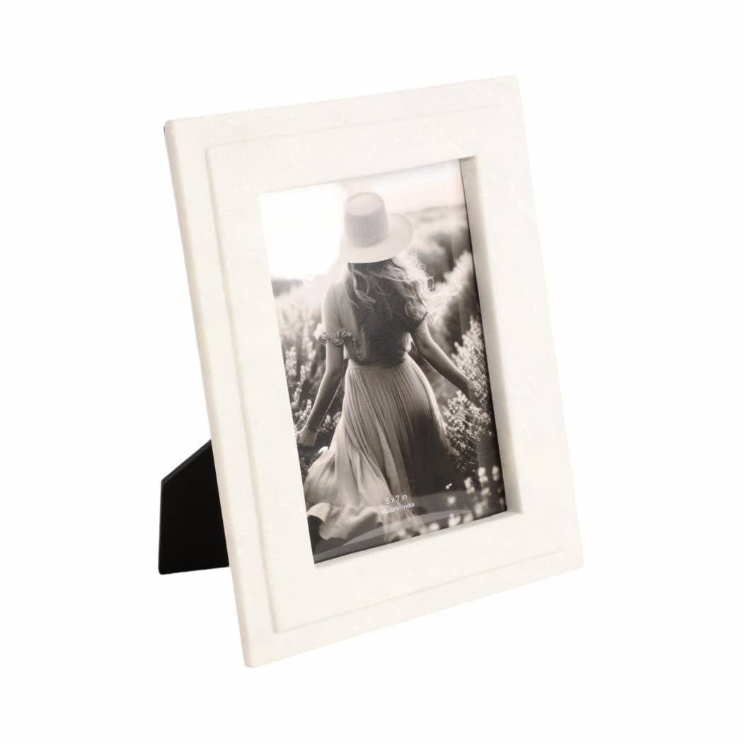 Natural White Marble 5x7 Frame