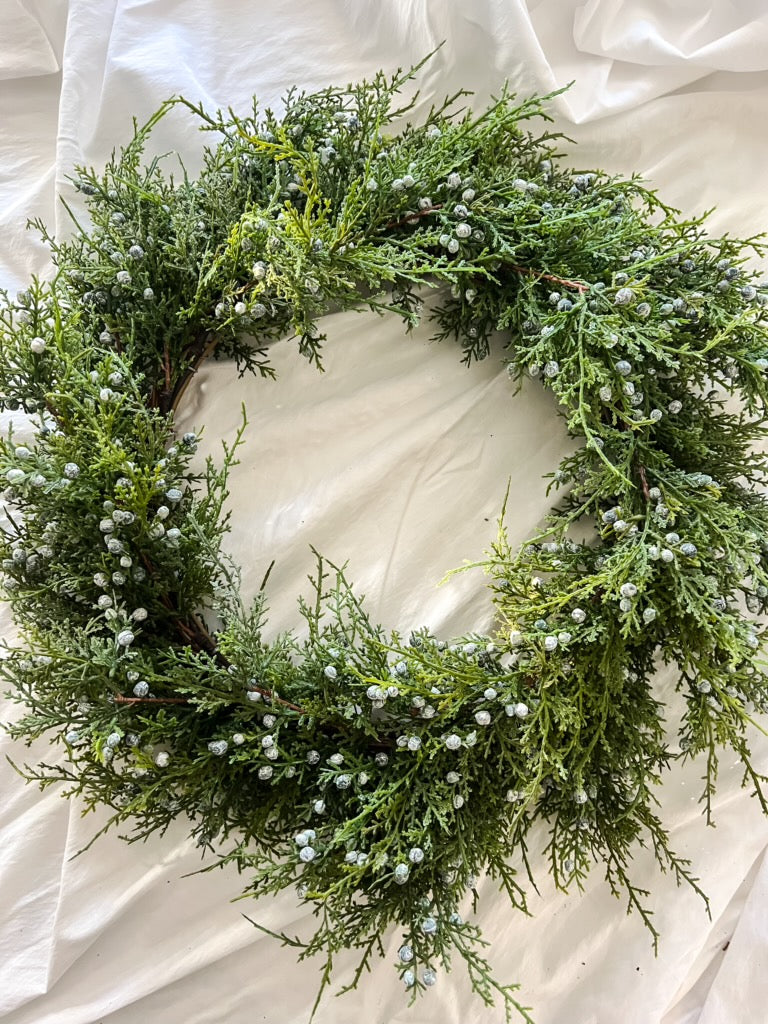 Faux Greenery Wreath 24”