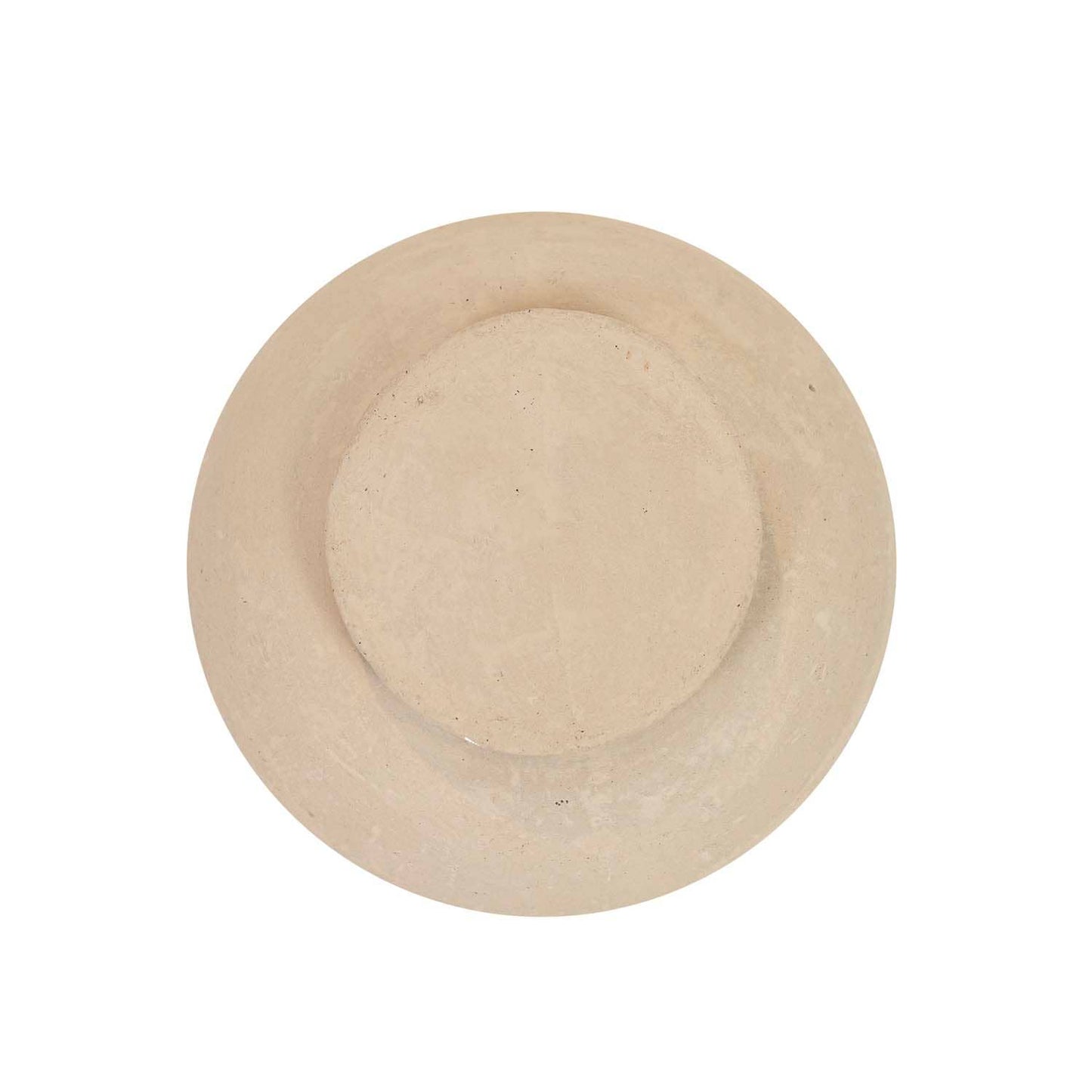 Footed Cream Paper Mache Bowl