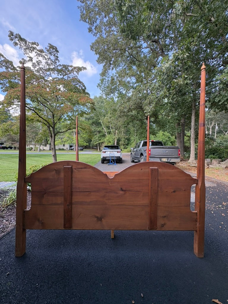 Solid Pine Four Poster Pencil King Bed Frame