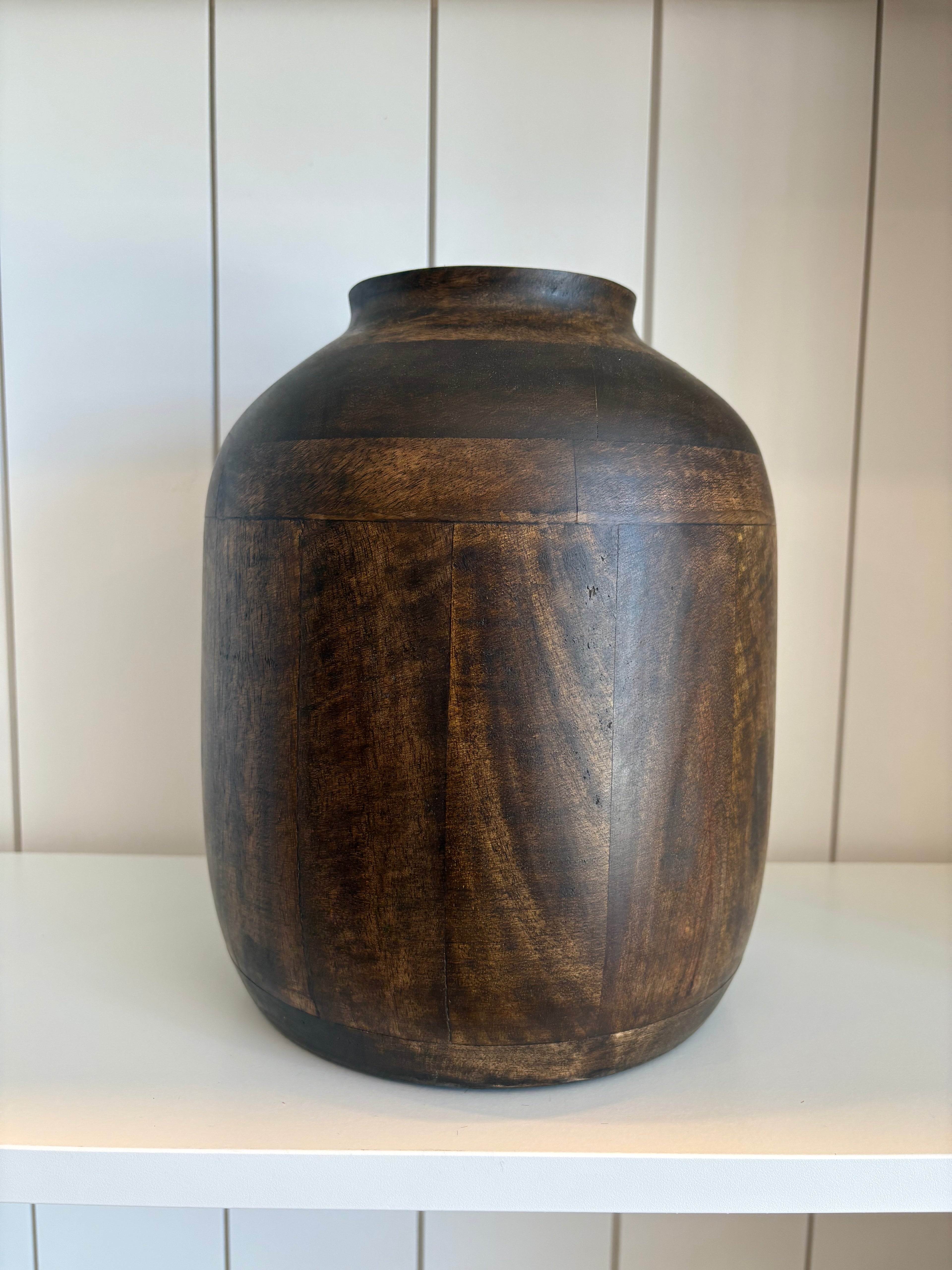 Dark Mango Wood Vase