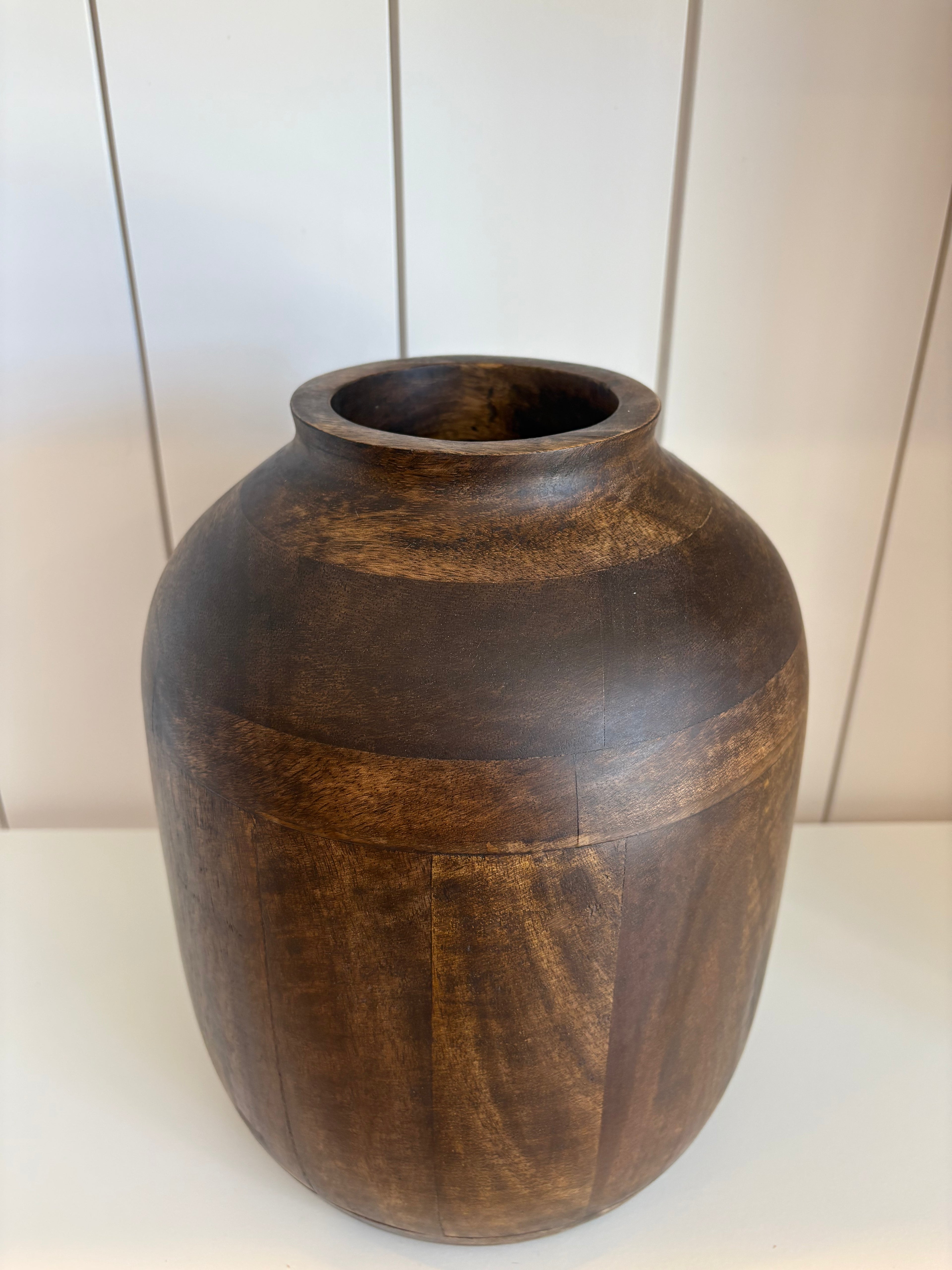 Dark Mango Wood Vase