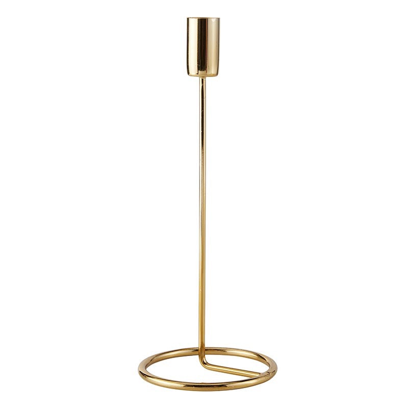 Modern Brass Candleholder