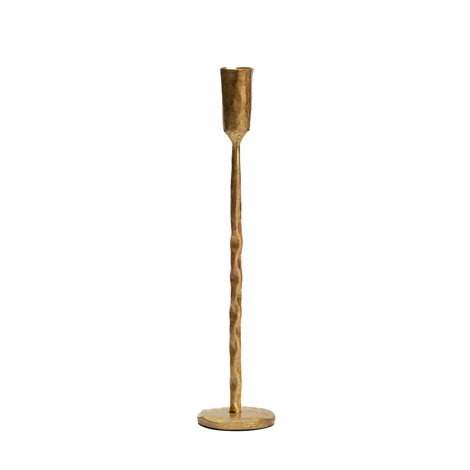 Gold Forged Candlestick