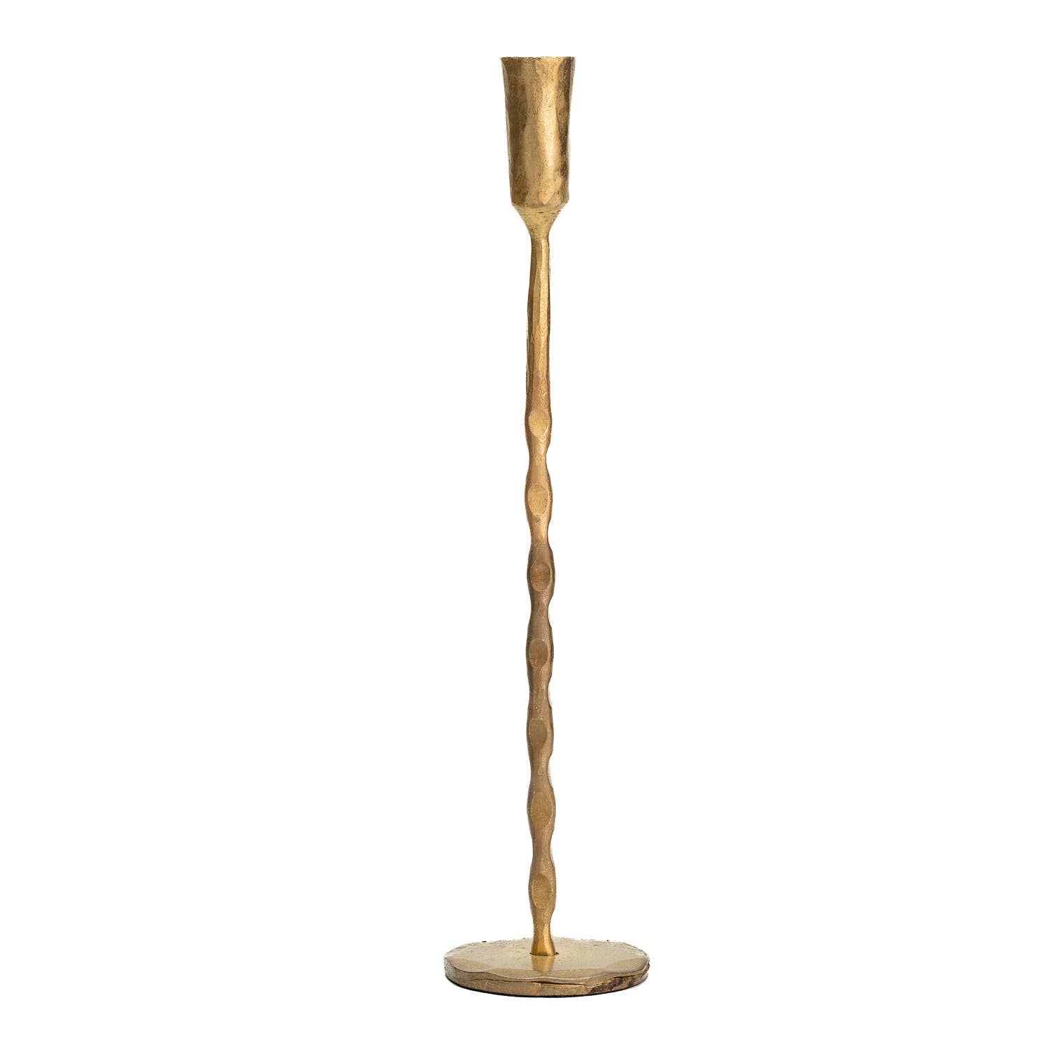Gold Forged Candlestick