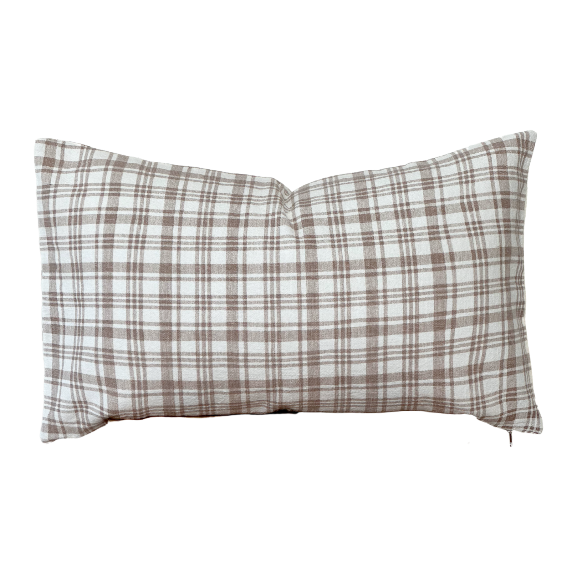 Fluer & Fray Brown Plaid Pillow - 25x15