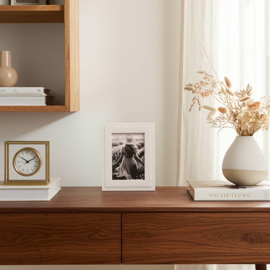 Natural White Marble 5x7 Frame