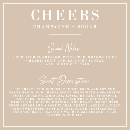 CHEERS | Champagne + Sugar Candle