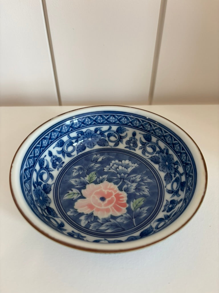Sadek Blue &amp; White Floral DIsh
