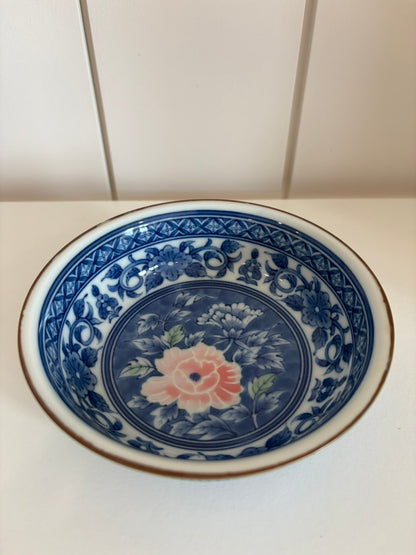 Sadek Blue &amp; White Floral DIsh