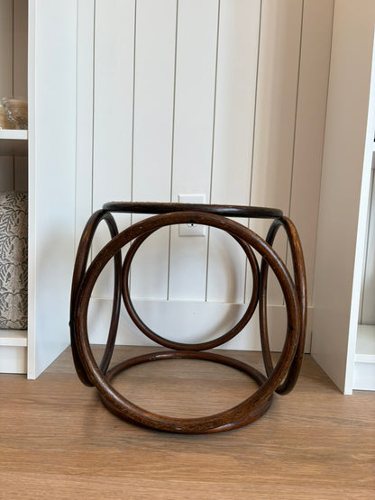 Vintage Cane &amp; Rattan Ottoman