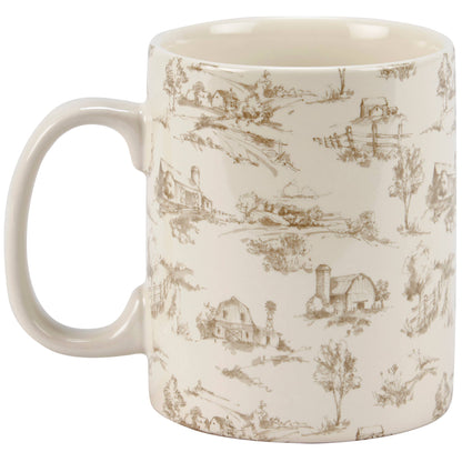 Farmhouse Toile Mug