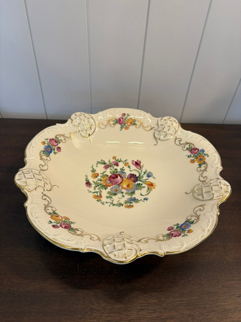 Antique Rosenthal Bowl w/ Floral Motifs