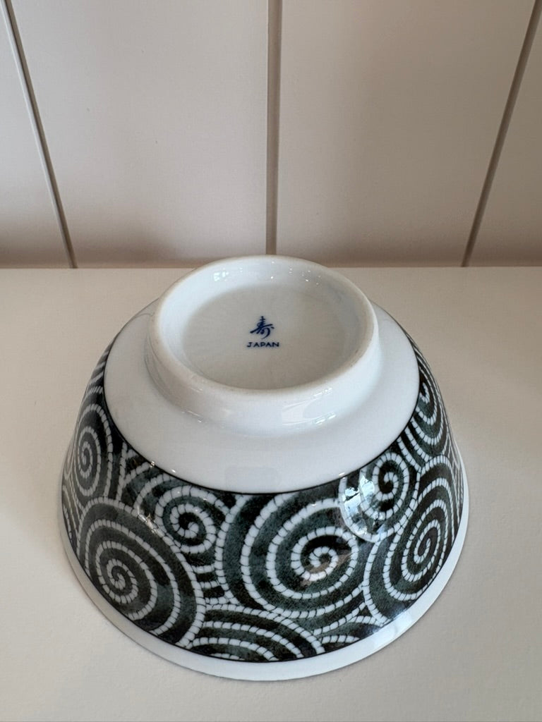 Chinese Porcelain Swirl Bowl