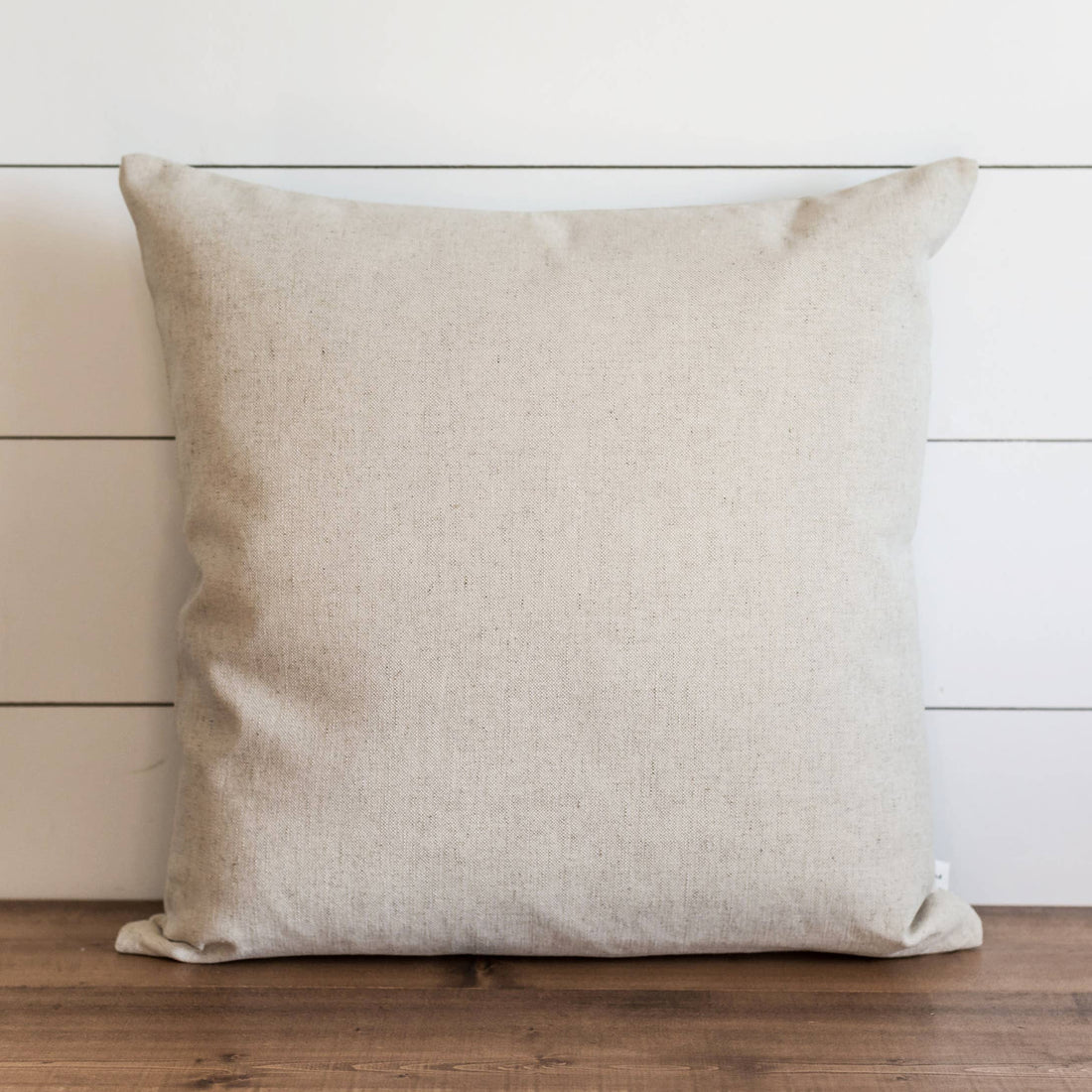 Plain Tan Linen Pillow - 18x18