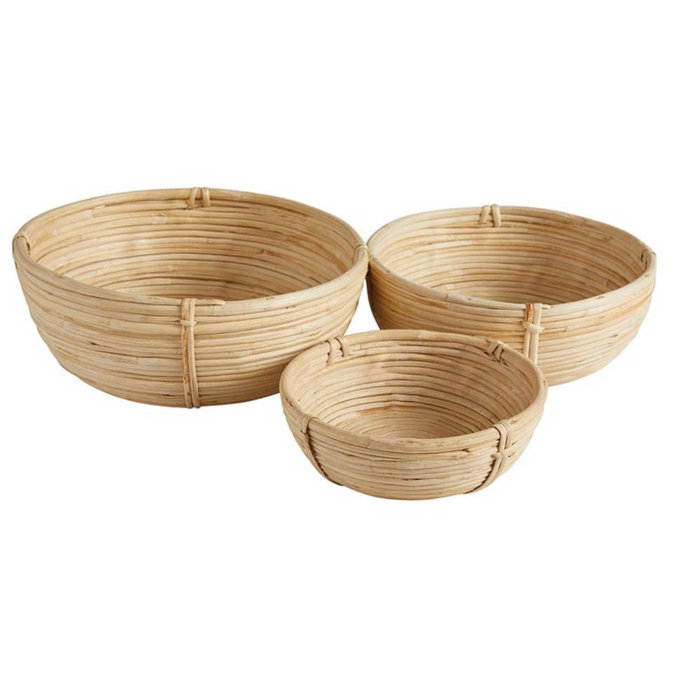 Rattan Baskets - Set of 3