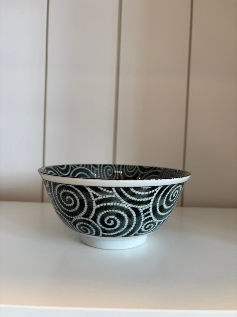 Chinese Porcelain Swirl Bowl