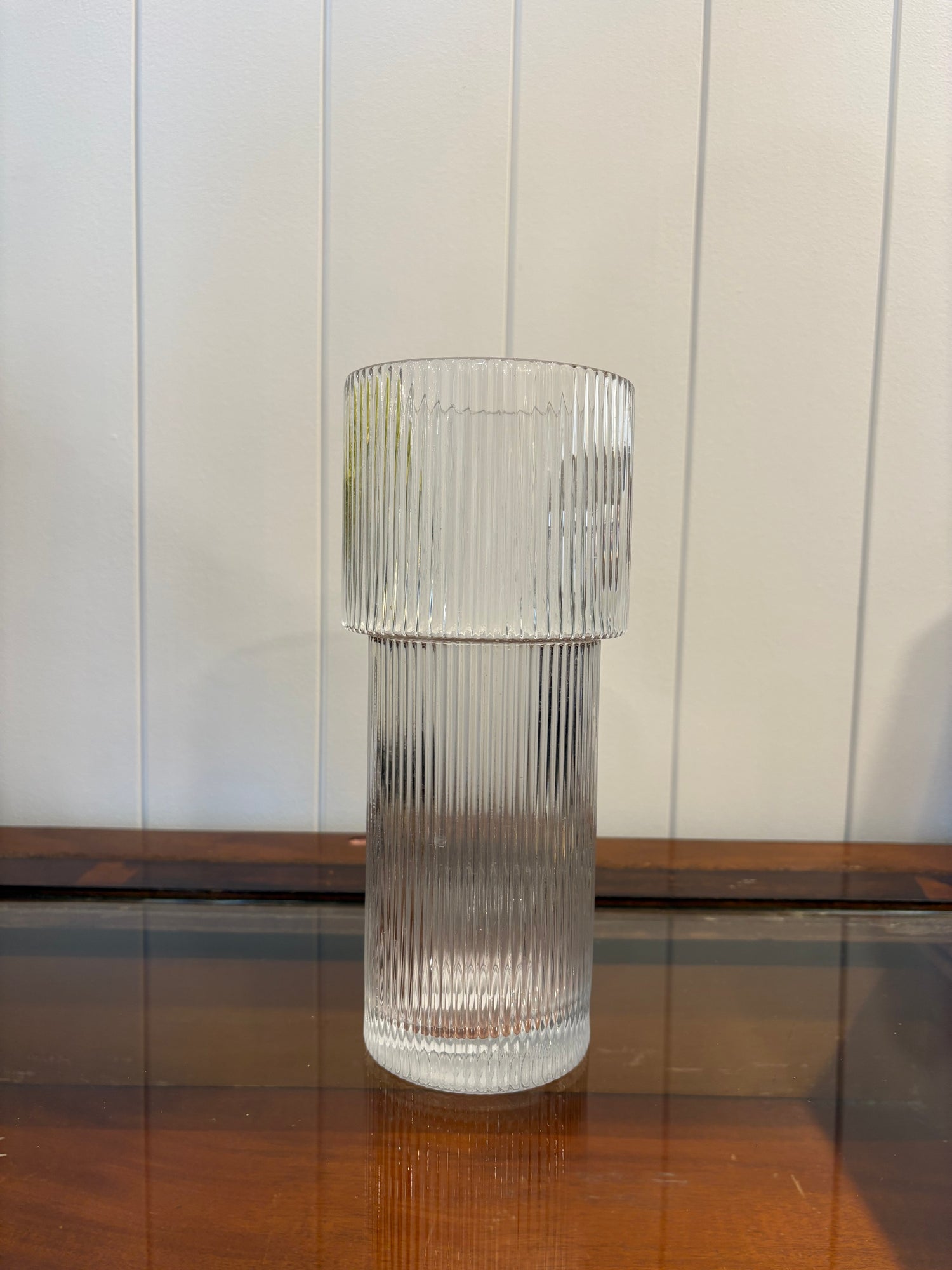 Tall Fluted Vase