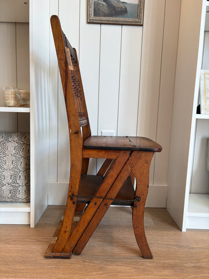 Vintage Folding Chair Ladder