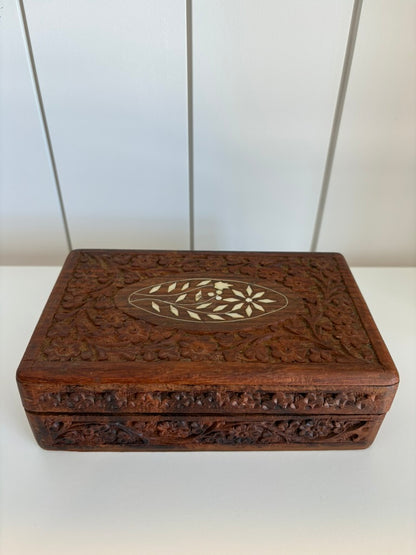 Carved Wooden Box