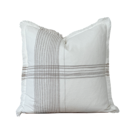 Fleur &amp; Fray Plaid Fringe Pillow - 20x20