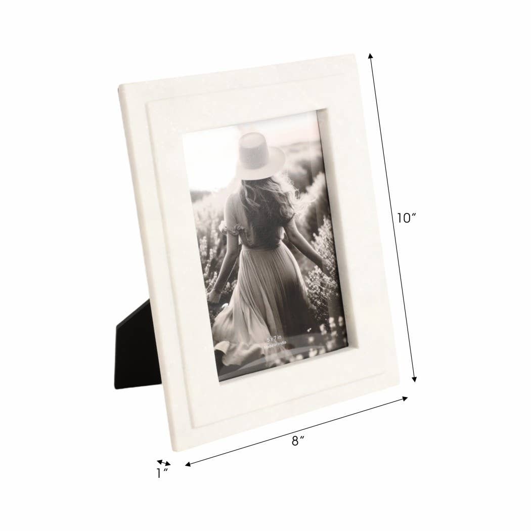 Natural White Marble 5x7 Frame