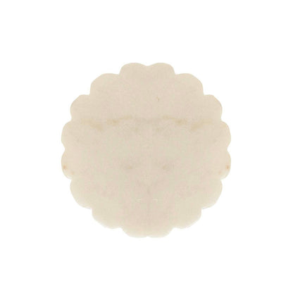 Marble. Scallop Edge Coasters (Set of 4)