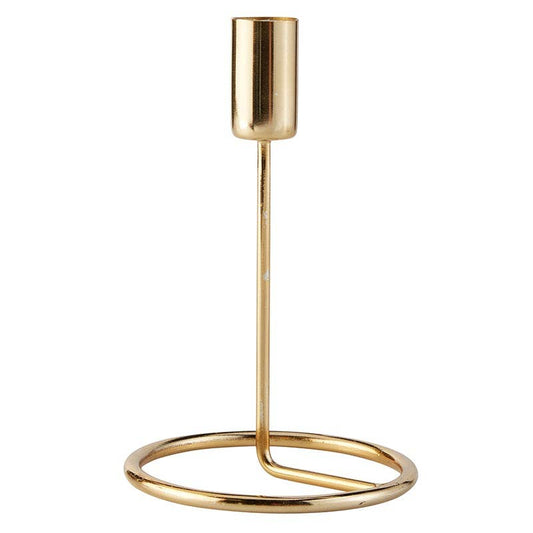 Modern Brass Candleholder