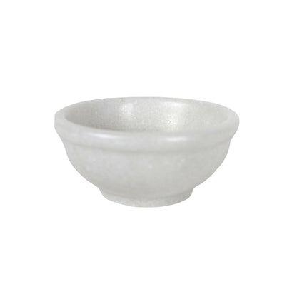 Fleur White Marble Pinch Bowl