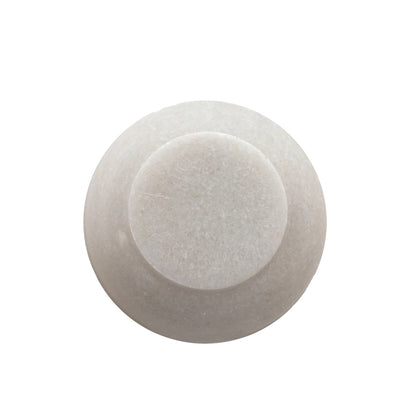 Fleur White Marble Pinch Bowl