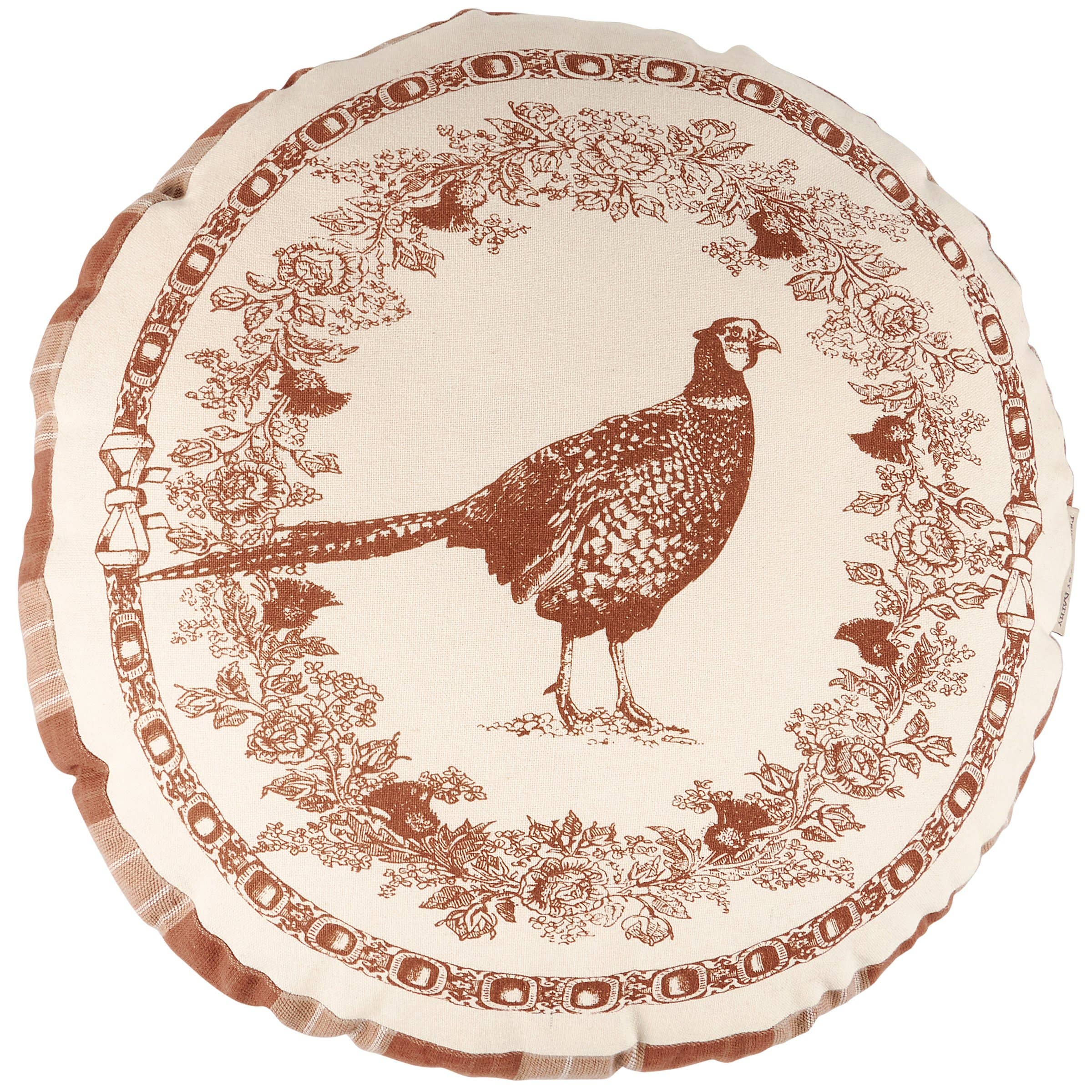 Pheasant Round Pillow