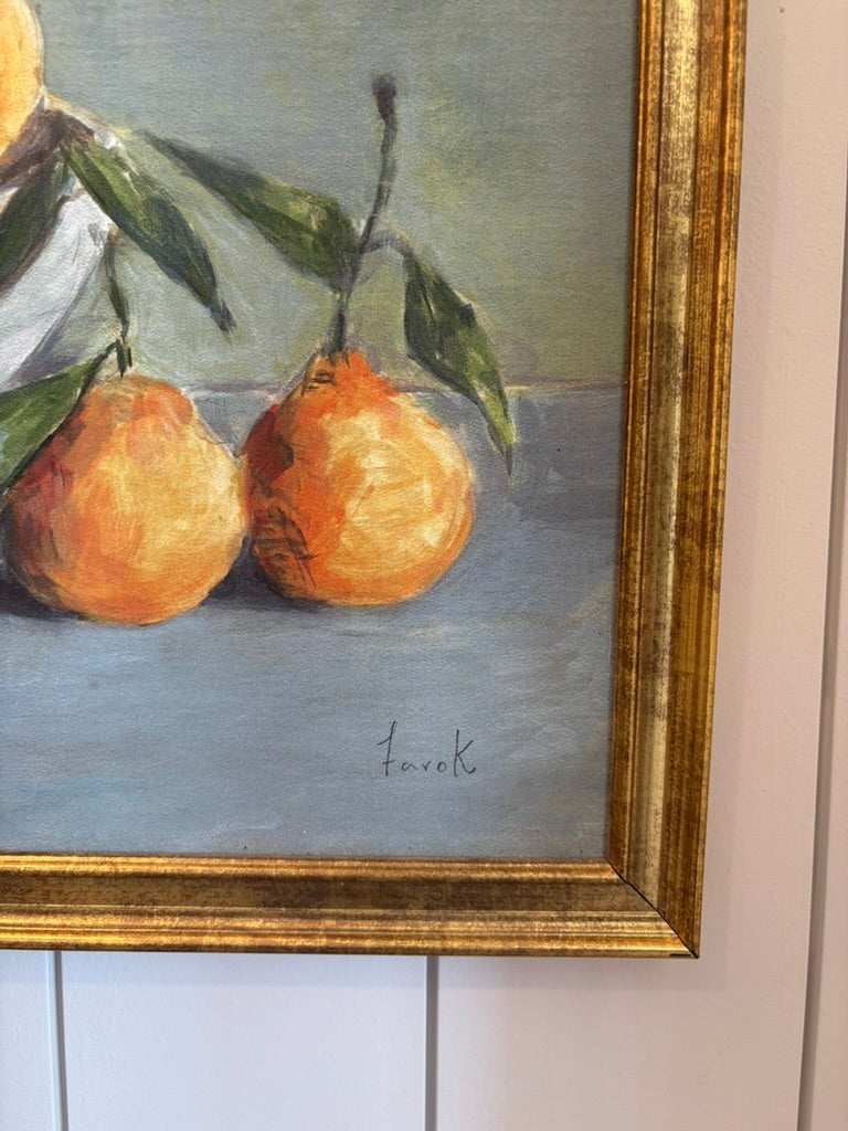 Orange Still Life Painting