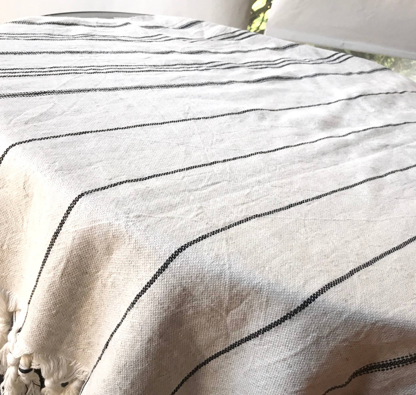 Natural Linen Towel Throw