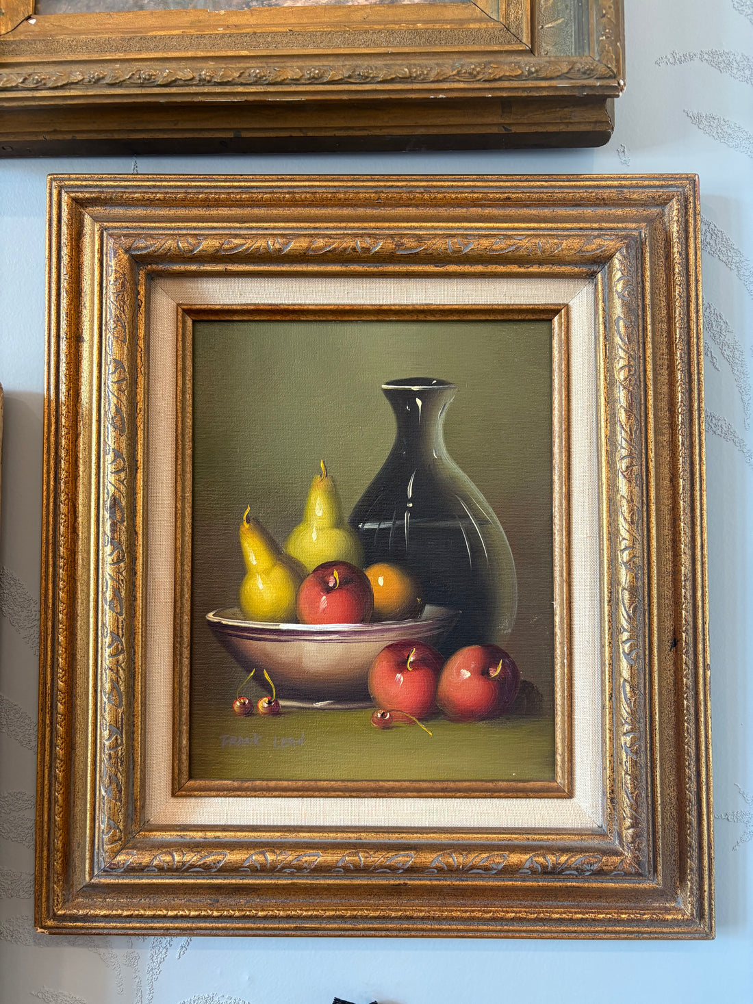 Still Life Framed Oil Fruit Painting