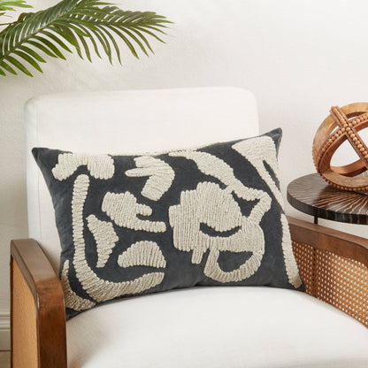 Luxe Embroidered Throw Pillow