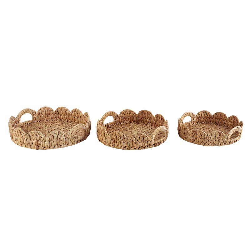 Scalloped Woven Tray