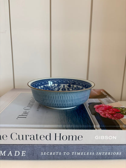 Sadek Blue &amp; White Floral DIsh