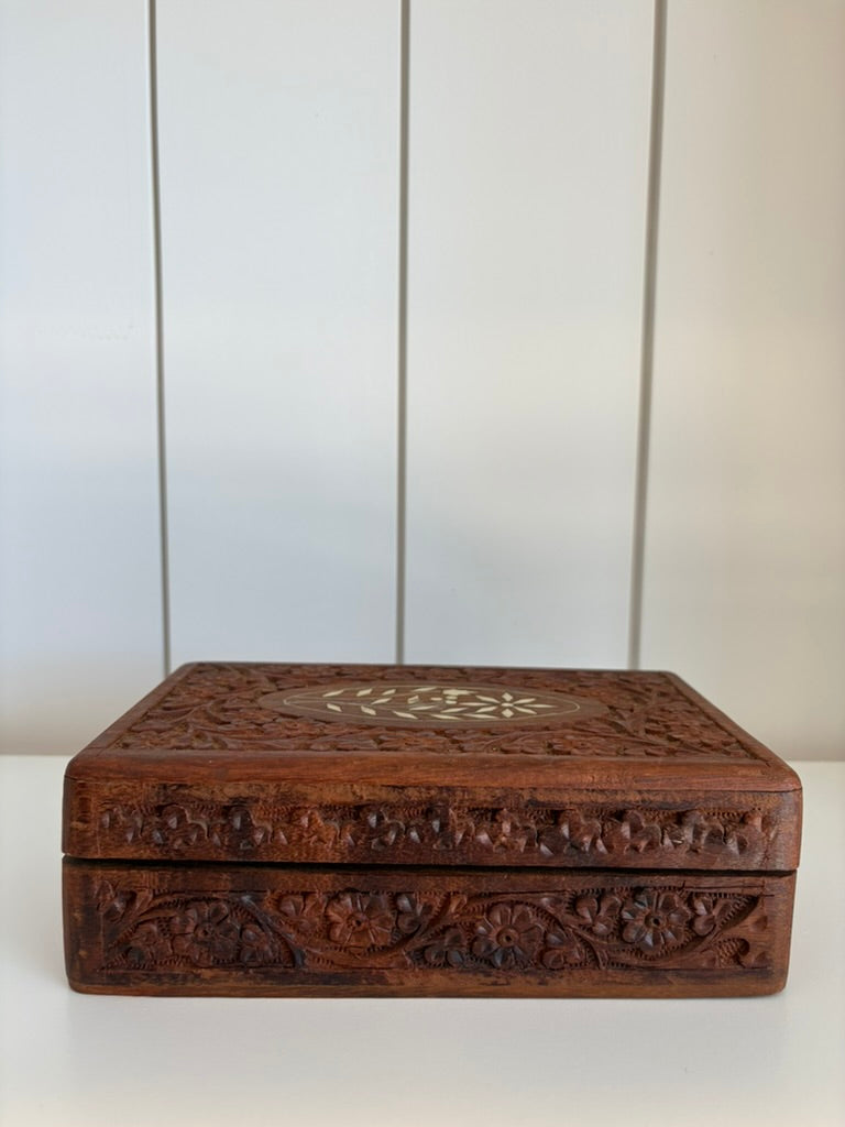Carved Wooden Box