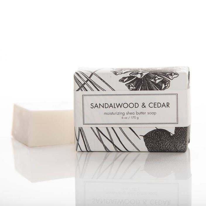 Sandalwood &amp; Cedar Shea Butter Soap - Bath Bar