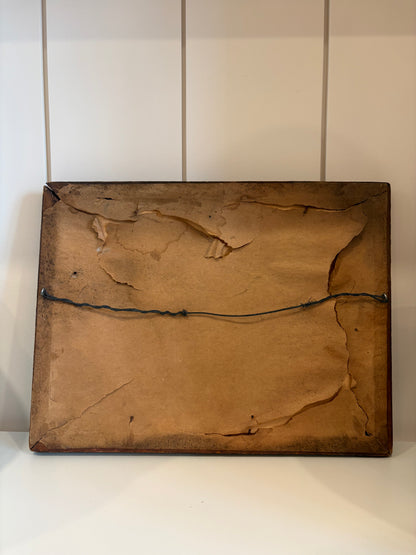 Vintage Desert Landscape Framed Print