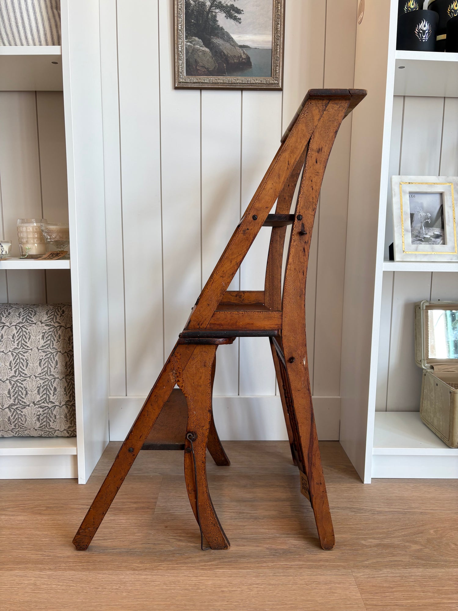 Vintage Folding Chair Ladder