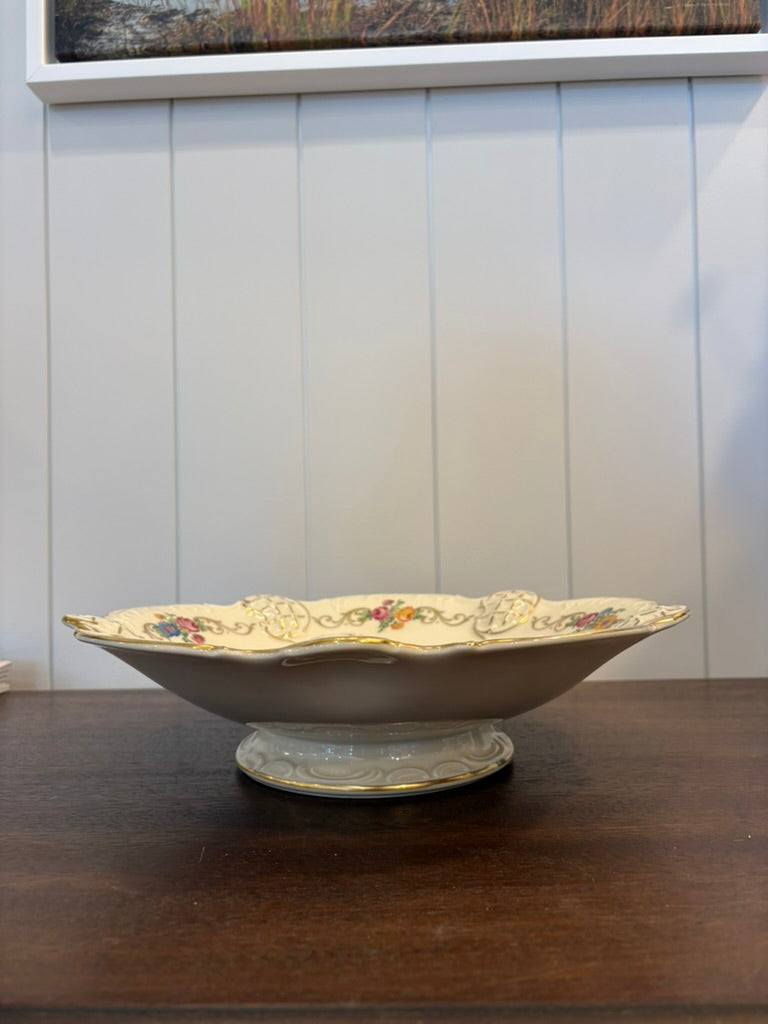 Antique Rosenthal Bowl w/ Floral Motifs