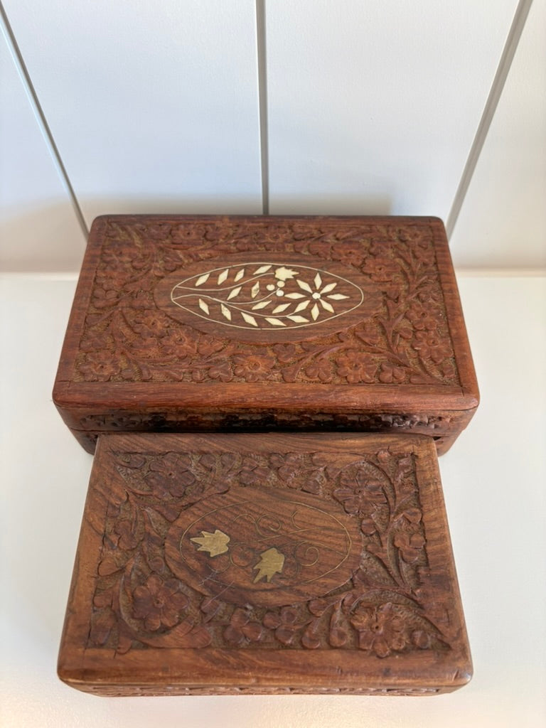Carved Wooden Box