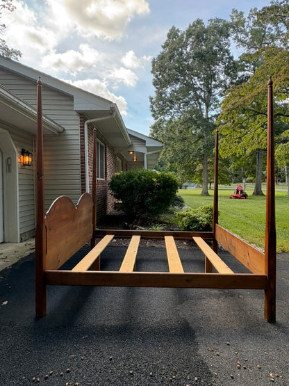 Solid Pine Four Poster Pencil King Bed Frame