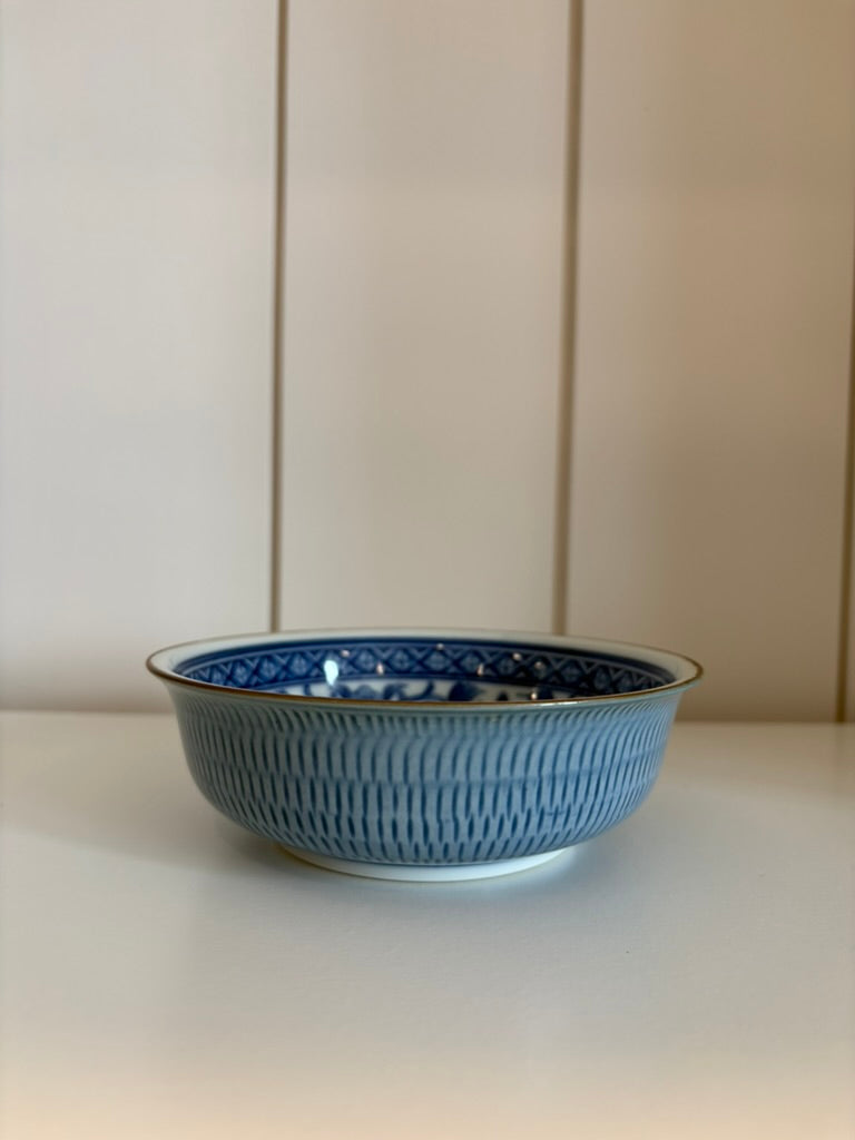 Sadek Blue &amp; White Floral DIsh