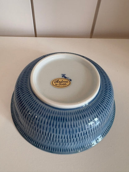 Sadek Blue &amp; White Floral DIsh
